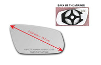 Heated Mirror Glass With Plastic Backing Plate Attached for Ford Mustang 2010 - 2014