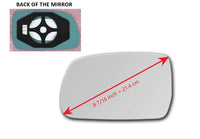 Heated Mirror Glass With Plastic Backing Plate Attached for Hyundai Tucson 2010 - 2015