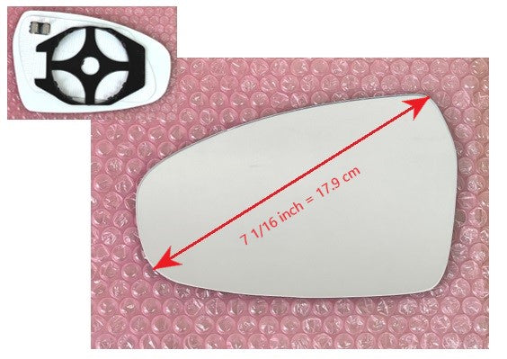 Heated Mirror Glass With Plastic Backing Plate Attached for Kia Forte 2019 - 2022