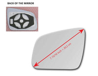 Heated Mirror Glass With Plastic Backing Plate Attached for Mercedes-Benz C63_AMG 2008 - 2014