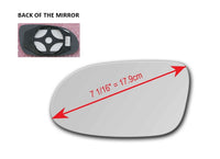 Heated Mirror Glass With Plastic Backing Plate Attached for Mercedes-Benz CLK430 1999 - 2003