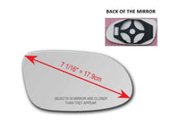 Heated Mirror Glass With Plastic Backing Plate Attached for Mercedes-Benz SLK320 2001 - 2004