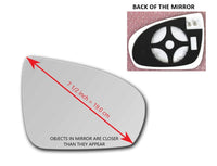 Heated Left Driver Side Mirror glass for Mercedes-Benz SL63_AMG 2009 - 2012