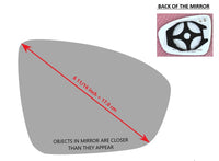 Heated Mirror Glass with Plastic Backing Plate Attached for Nissan Altima 2019 - 2022