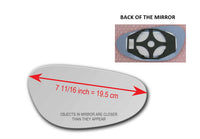 Heated Mirror Glass With Plastic Backing Plate Attached for Porsche 911  1999 - 2005