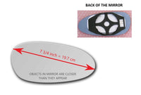 Heated Mirror Glass with Plastic Backing Plate Attached for Porsche 911 2005 - 2009