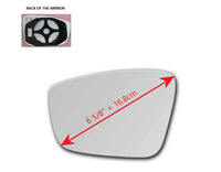 Heated Mirror Glass With Plastic Backing Plate Attached for Volkswagen Beetle 2012 - 2019