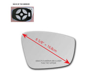 Heated Mirror Glass With Plastic Backing Plate Attached for Volkswagen Beetle 2012 - 2019