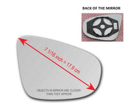 Heated Mirror Glass with Plastic Backing Plate Attached for Volkswagen GTI 2010 - 2014