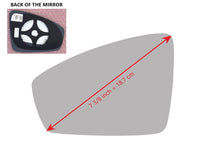 Heated Mirror Glass With Plastic Backing Plate Attached for Volkswagen Tiguan 2018 - 2023