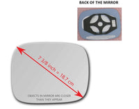 Heated Mirror Glass With Plastic Backing Plate Attached for Volvo XC70 2011 - 2015