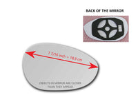 Heated Mirror Glass With Plastic Backing Plate Attached for Fiat 500  2012 - 2018