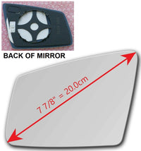 Heated Mirror Glass With Plastic Backing Plate Attached for MERCEDES-BENZ C207 A207 W212 E250 E350 E400 E550 E63 AMG 2010 - 2015