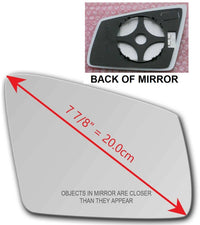 Heated Mirror Glass With Plastic Backing Plate Attached for MERCEDES-BENZ W246 B180 B250 B-ELECTRIC 2013 - 2015