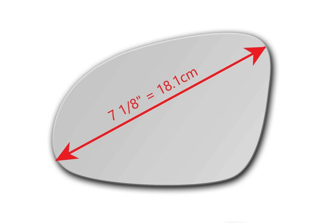 Replacement Mirror glass for Volkswagen Golf SportWagen (WAGON MODEL ONLY - CANADA) 2011 - 2014