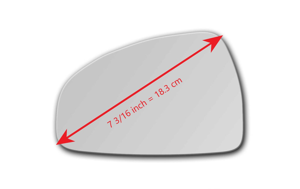 Replacement Mirror Glass for Audi TT Quattro 2008 - 2015