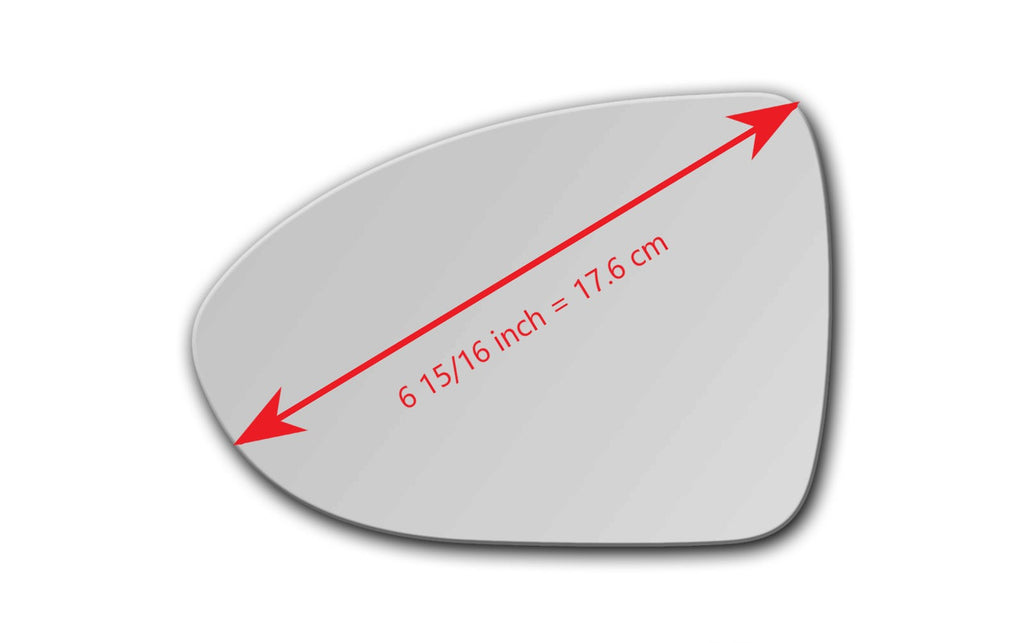 Replacement Mirror Glass for Kia Rio 2012 - 2017