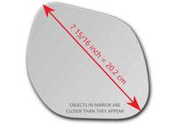 Replacement Mirror Glass for Mitsubishi Outlander 2007 - 2012
