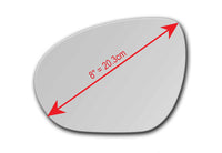 Replacement Mirror Glass for Nissan Cube 2009 - 2014
