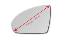 Replacement Mirror Glass for Smart Fortwo 2008 - 2016