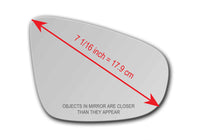 Replacement Mirror Glass for Volkswagen Golf 2010 - 2014