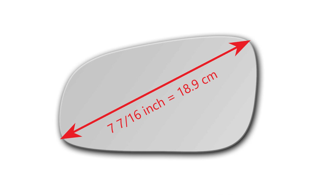 Replacement Mirror Glass for Volvo S80 1999 - 2003