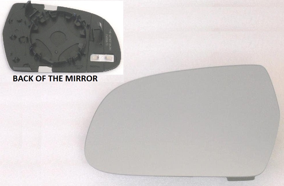 Non-Dimming Heated Mirror Glass Similar to OEM for Audi A3 2011 - 2013