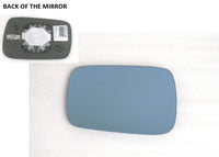 Factroy Original Heated Blue Tinted Mirror Glass with Plastic Backing Plate Attached for Acura MDX 2007 - 2013