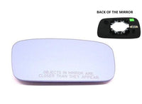 Factroy Original Heated Blue Tinted Mirror Glass with Plastic Backing Plate Attached for Acura TL 2007 - 2008