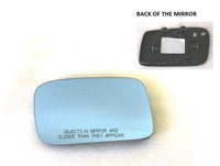 Factroy Original Heated Blue Tinted Mirror Glass with Plastic Backing Plate Attached for Acura TL 2009 - 2014