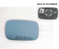 Factroy Original Heated Blue Tinted Mirror Glass with Plastic Backing Plate Attached for Acura ZDX 2010 - 2013