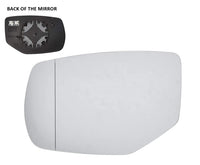 Factroy Original Heated Blue Tinted Mirror Glass with Plastic Backing Plate Attached for Honda Accord 2013 - 2017