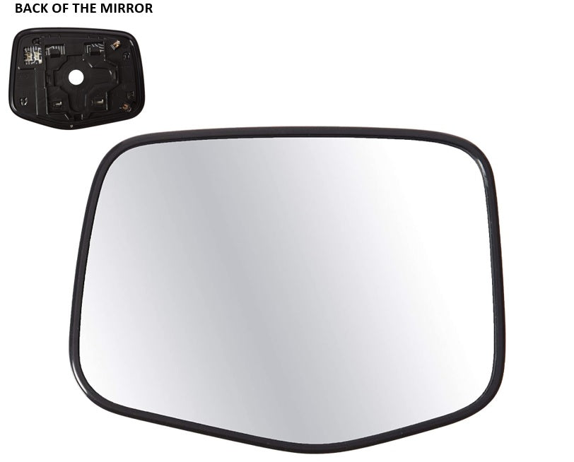 Heated Mirror Glass with Plastic Backing Plate Attached for Honda Odyssey 2011 - 2013
