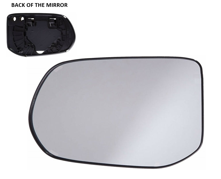 Factroy Original NON-HEATED Mirror Glass with Plastic Backing Plate Attached for Honda Civic 2006 - 2011