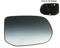 Factroy Original NON-HEATED Mirror Glass with Plastic Backing Plate Attached for Honda Civic 2006 - 2011