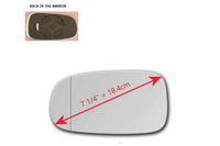 Heated Mirror Glass with Plastic Backing Plate Attached  for SAAB 9-3 2003 - 2011