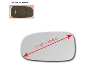 Heated Mirror Glass with Plastic Backing Plate Attached  for SAAB 9-3 2003 - 2011
