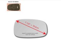 Heated Mirror Glass with Plastic Backing Plate Attached  for SAAB 9-3 2003 - 2011