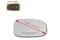 Heated Mirror Glass with Plastic Backing Plate Attached  for SAAB 9-5 2003 - 2009
