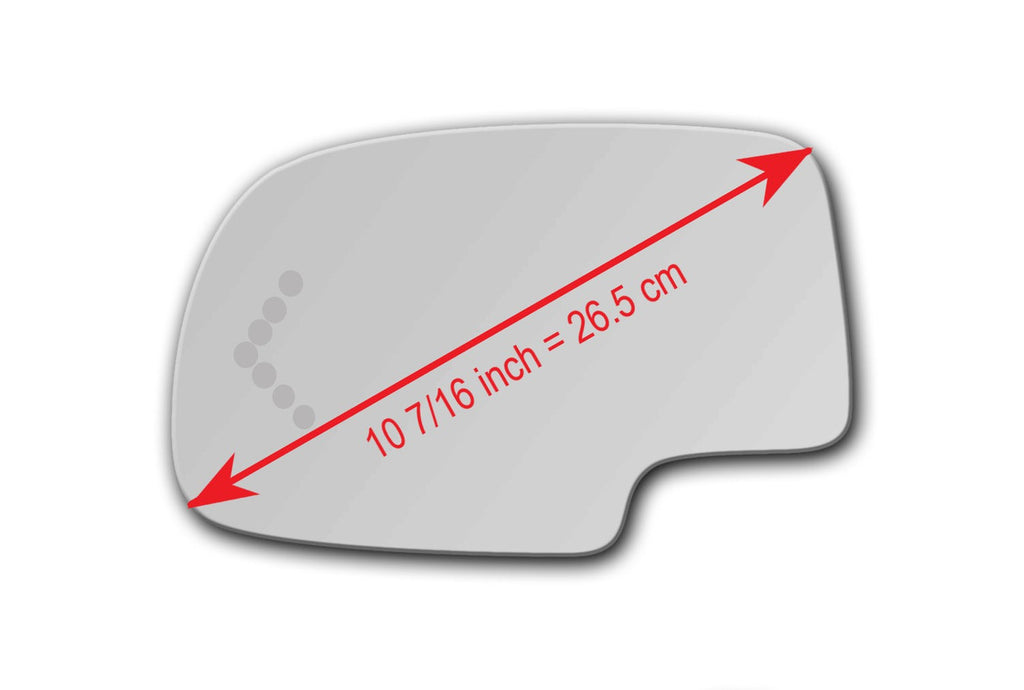 Replacement Turn Signal Mirror Glass for Chevrolet Silverado 1500  1996 - 2006
